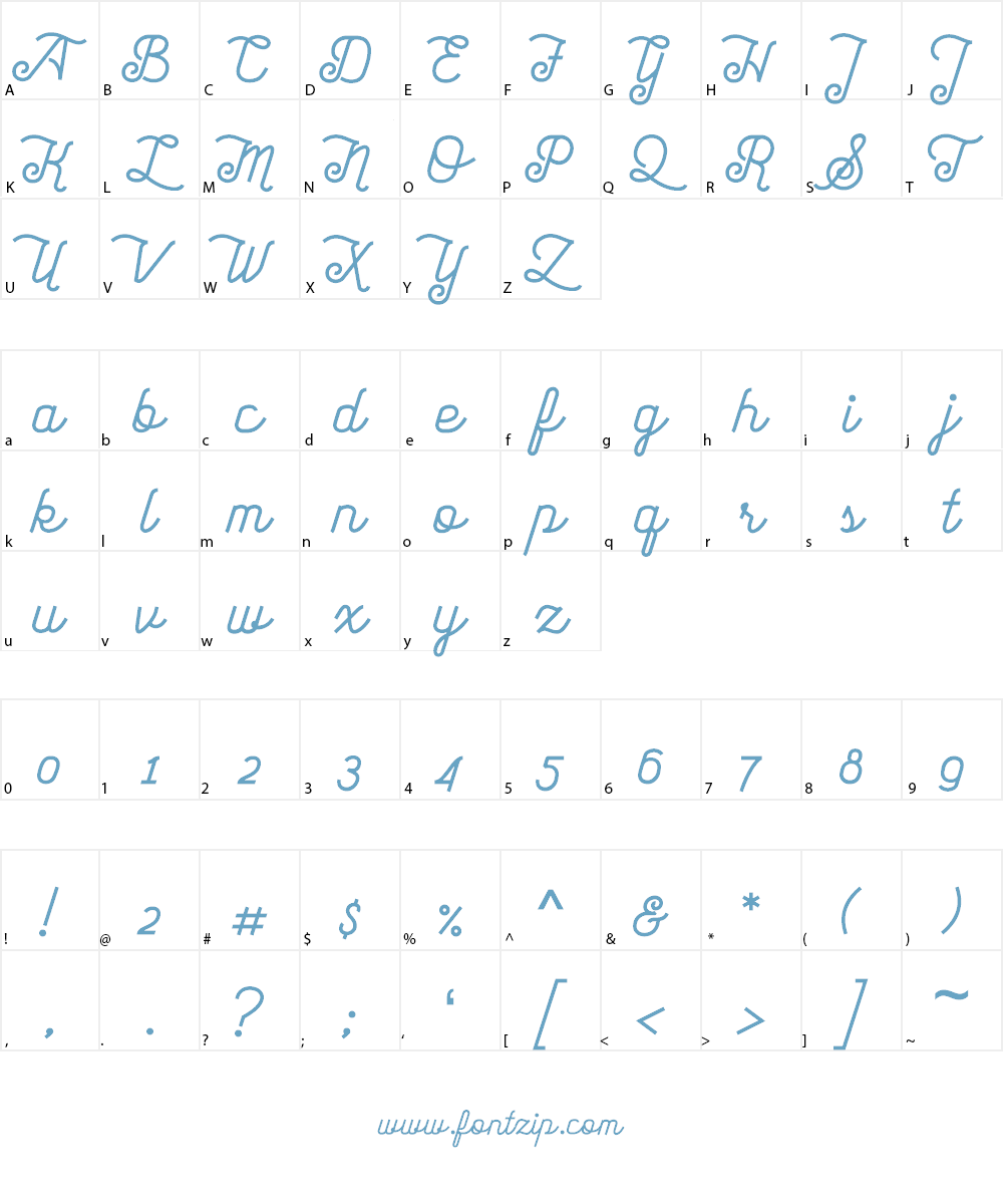 acroscript Font Character